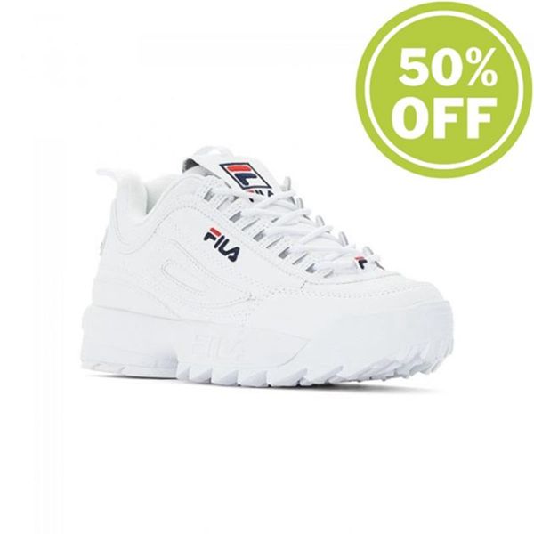 Zapatillas Fila Mujer Blancas - Disruptor 2 Premium Wmn - España 612573GYH